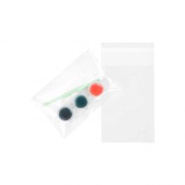 Plastpåsar 7,6x11cm Transparent med Tejpremsa (100 st) [B2X4XL]