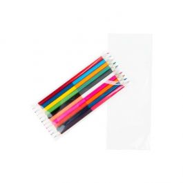 Plastpåsar 8,5x18cm Transparent med Tejpremsa (100 st) [B37]