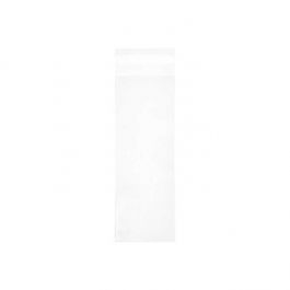 Plastpåsar 8,1x22,7cm Transparent med Tejpremsa (100 st) [B38]