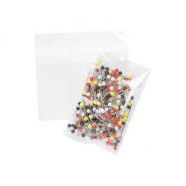 Plastpåsar 9,5x6cm Transparent med Tejpremsa (100 st) [B3X2XL]