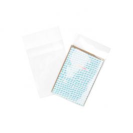 Plastpåsar 9,7x13,2cm Transparent med Tejpremsa (100 st) [B3X5PC]