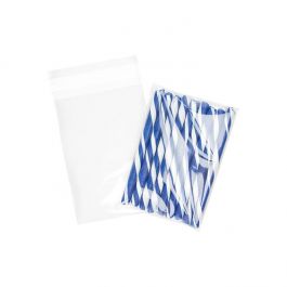 Plastpåsar 10x14,5cm Transparent med Tejpremsa (100 st) [B3X5W]