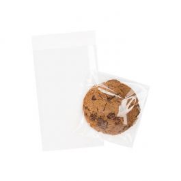 Plastpåsar 9,7x14,1cm Transparent med Tejpremsa (100 st) [B3X5XL]