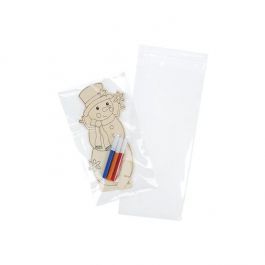 Plastpåsar 11,9x26,4cm Transparent med Tejpremsa (100 st) [B410M]