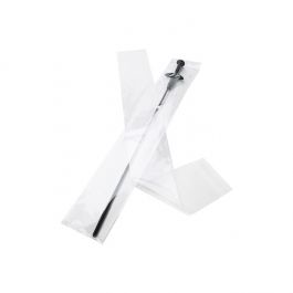 Plastpåsar 10,8x74cm Transparent med Tejpremsa (100 st) [B429]