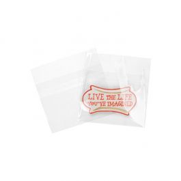Plastpåsar 14,4x10,8cm Transparent med Tejpremsa (100 st) [B45SPC]