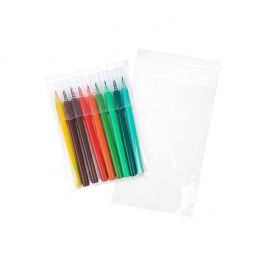 Plastpåsar 11x17cm Transparent med Tejpremsa (100 st) [B46T]