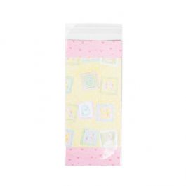 Plastpåsar 10,3x22,9 cm Transparent med Tejpremsa (100 St) [B49XS]