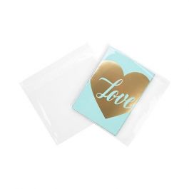 Plastpåsar 20x14,6cm Transparent med Tejpremsa (100 st) [B5XL]