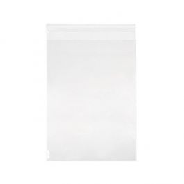Plastpåsar 11,8x16,5+3cm kristallklara och återförslutningsbara (100 st) [B65NVL]
