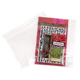 Plastpåsar 23,5x15,9cm Transparent med Tejpremsa (100 st) [B69]