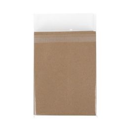 Plastpåsar 13,8x17,9cm Transparent med Tejpremsa (100 st) [B6B3PC]