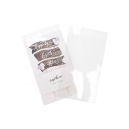 Plastpåsar 15,7x25,4cm Transparent med Tejpremsa (100 st) [B6X10PC]