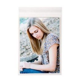 Plastpåsar 14x18,5cm Transparent med Tejpremsa (100 st) [B75]