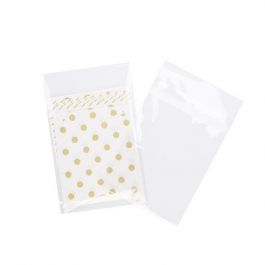 Plastpåsar 15,5x21,5cm Transparent med Tejpremsa (100 st) [BA5SPC]