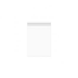 Plastpåsar 39,2x66,7cm Transparent med Tejpremsa (100 st) [B1526]