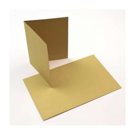 Önskekort Guld-Grön 17,8x12,4cm (50 st) [PC011]