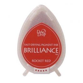 Stämpeldyna Brilliance Dew drops Rocket Red (1 st) [BD-000-023]