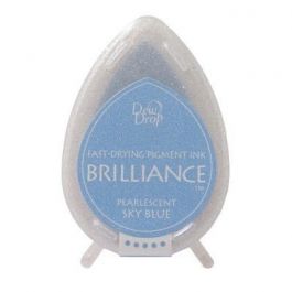 Stämpeldyna Brilliance Dew drops Pearlescent Sky blue (1 st) [BD-000-038]