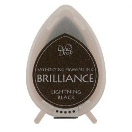 Stämpeldyna Brilliance Dew drops Lightning Black (1 st) [BD-000-095]