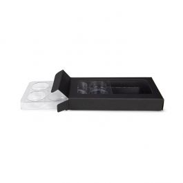 Svart Kraft Artisan Candy Box Set, rund insats 7x2.1x13.8 cm (25 st) [CNDYR272B]