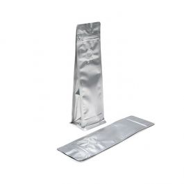 Blockbottom Coffee Bag Silver 7,9x6x26cm (50 st) [BBC1S]