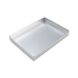 Papperslåda botten matt silver 13,7x2,5x19,1cm (25 st) [MS15]