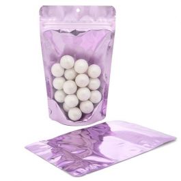 Stå upp påsar Transparent/Lavendel 13x7,9x20,6cm | 113 gram (100 st) [ZBGB3LV]