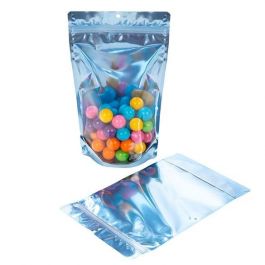 Stå upp påsar Transparent/Blå 17,1x8,9x28,6cm | 340 gram (100 st) [ZBGB4BL]