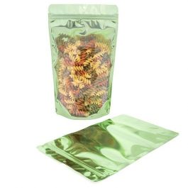 Stå upp påsar Transparent/Grön 17,1x8,9x28,6cm | 340 gram (100 st) [ZBGB4GR]