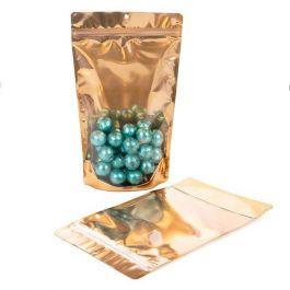 Stå upp påsar Transparent/Orange 17,1x8,9x28,6cm | 340 gram (100 st) [ZBGB4PC]