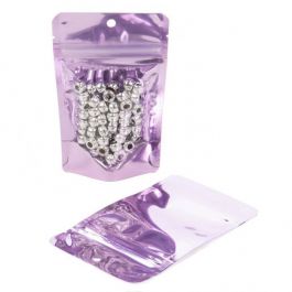 Stå upp påsar Transparent/Lavendel 7,9x5,1x13cm | 28 gram (100 st) [ZBGB1LV]