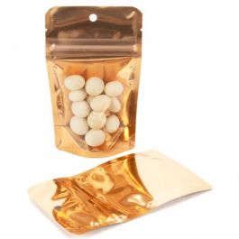 Stå upp påsar Transparent/Orange 7,9x5,1x13cm | 28 gram (100 st) [ZBGB1PC]