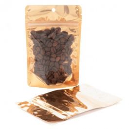 Stå upp påsar Transparent/Orange 10,2x6x15,2cm | 57g- (100 st) [ZBGB2PC]