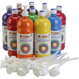 
Temperafärg Matt, matt, mixade färger, 10x1000 ml/ 1 förp. [HOB-980648]
