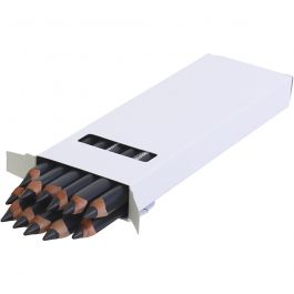 edu Kraftiga Färgblyertspennor, tjocklek 10 mm, kärna 6,25 mm, svart, 12 st./ 1 förp. [HOB-408084]