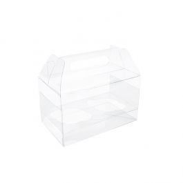 Lådor med dubbla cupcakehandtag 17,8x10,2x10,2 cm (100 st) [CBS173]