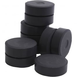 Vattenfärg, svart, H: 19 mm, Dia. 57 mm, 10 st./ 1 förp. [HOB-627284]