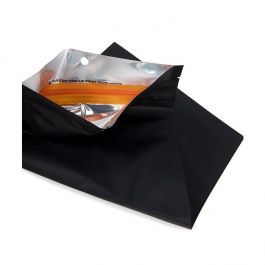 Blixtlåspåsar med barnskyddad dragkedja Matte Black 7,6x11,4 cm (100 st) [CRHZB3MB]