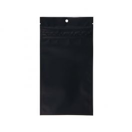 Blixtlåspåsar med barnskyddad dragkedja Matte Black 10,2x16,5 cm (100 st) [CRHZB5MB]