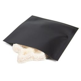 Plastpåsar Matt Black 8.9x9.5cm Tamper-proof Värmeförseglingsbar (100 st) [CRB2B]