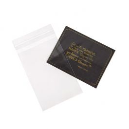 Plastpåsar 10,8x15,6cm Transparent med Tejpremsa (250 st) [VL4X6]