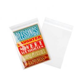 Plastpåsar 16,4x21cm Transparent med Tejpremsa (250 st) [VL86]