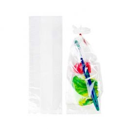Plastpåsar 8,9x5,7x24,8cm med Sidoinvik (100 st) [FDAGB13]