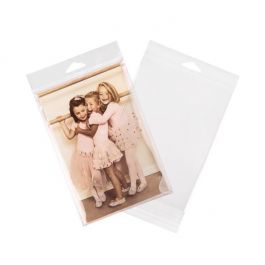 Cellofanpåsar med Eurohål 13,8x18,4cm Transparent med Tejpremsa (100 st) [HB75]