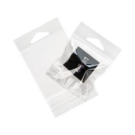 Cellofanpåsar med Eurohål 7x7cm Transparent med Tejpremsa (100 st) [HB22]