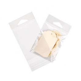 Cellofanpåsar med Eurohål 7x8,9cm Transparent med Tejpremsa (100 st) [HB23]