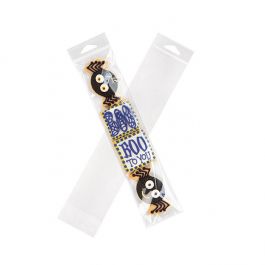 Cellofanpåsar med Eurohål 7x30,6cm Transparent med Tejpremsa (100 st) [HB2H12]