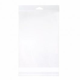 Cellofanpåsar med Eurohål 15,7x22,9cm Transparent med Tejpremsa (100 st) [HB69S]