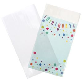 Plastpåsar 14x26cm laminerade och geen Klep (100 st) [LB510NF]